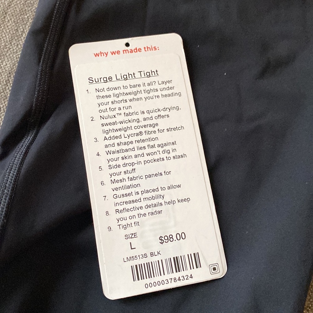 LULULEMON SURGE LIGHT TIGHT - Picture 2 of 8